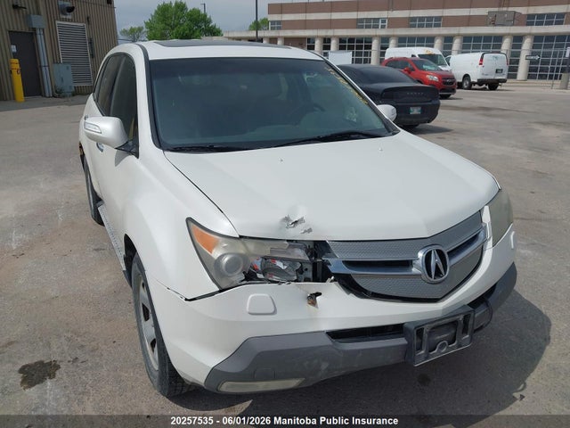 20257535 :رقم المزاد ، 2HNYD28209H006991 vin ، 2009 Acura Mdx مزاد بيع