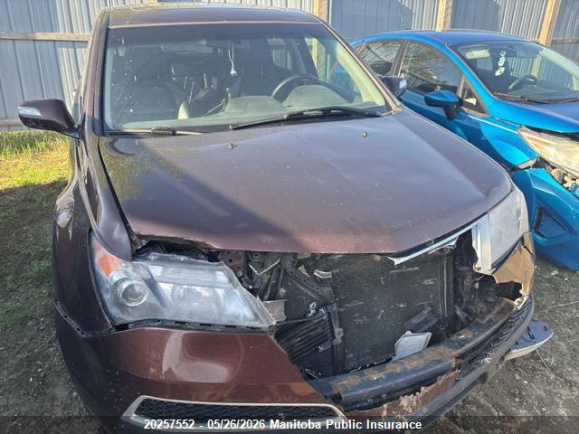 20257552 :رقم المزاد ، 2HNYD2H6XAH004527 vin ، 2010 Acura Mdx Tech مزاد بيع