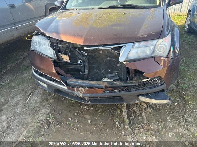 20257552 :رقم المزاد ، 2HNYD2H6XAH004527 vin ، 2010 Acura Mdx Tech مزاد بيع