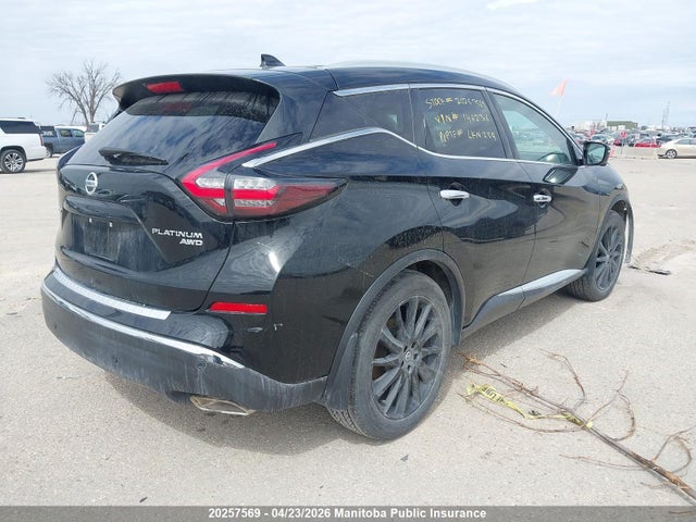 2020 Nissan Murano Platinum მანქანა იყიდება აუქციონზე, vin: 5N1AZ2DS5LN146236, აუქციონის ნომერი: 20257569