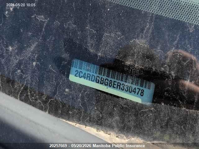 2C4RDGBG8ER330478 Dodge Grand Caravan Se