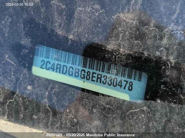 2C4RDGBG8ER330478 Dodge Grand Caravan Se