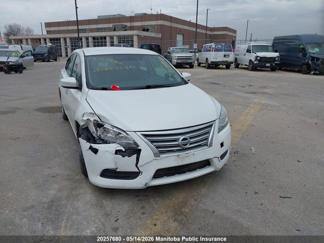 Продажа на аукционе авто 2015 Nissan Sentra 1.8 S, vin: 3N1AB7AP3FL646473, номер лота: 20257680