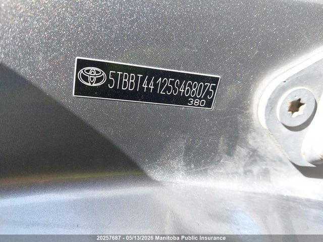 20257687 :رقم المزاد ، 5TBBT44125S468075 vin ، 2005 Toyota Tundra Sr5 Access Cab V8 مزاد بيع
