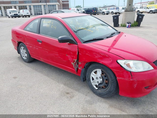 20257695 :رقم المزاد ، 1HGEM22295L808312 vin ، 2005 Honda Civic Se مزاد بيع