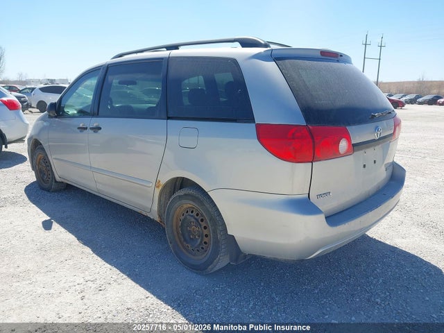 2008 Toyota Sienna Ce V6 მანქანა იყიდება აუქციონზე, vin: 5TDZK29C58S176125, აუქციონის ნომერი: 20257716