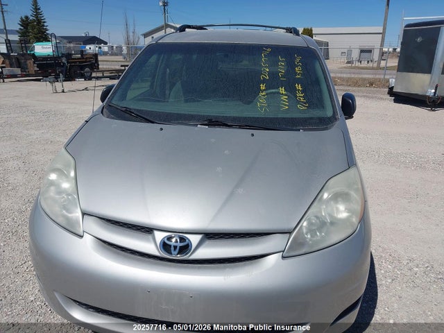 2008 Toyota Sienna Ce V6 მანქანა იყიდება აუქციონზე, vin: 5TDZK29C58S176125, აუქციონის ნომერი: 20257716