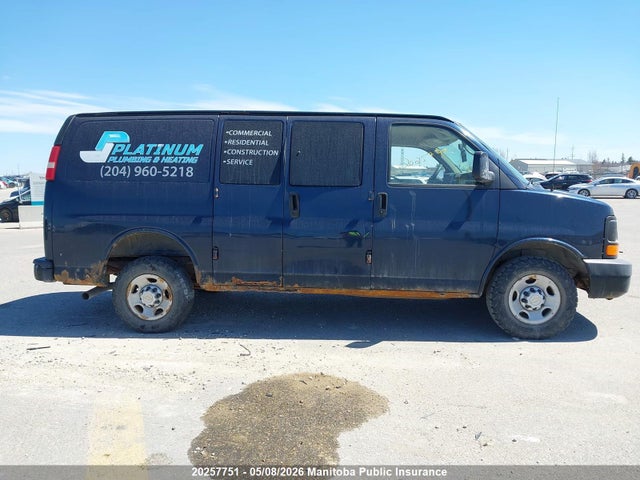20257751 :رقم المزاد ، 1GCGG25U271135289 vin ، 2007 Chevrolet Express 2500 Cargo Van مزاد بيع