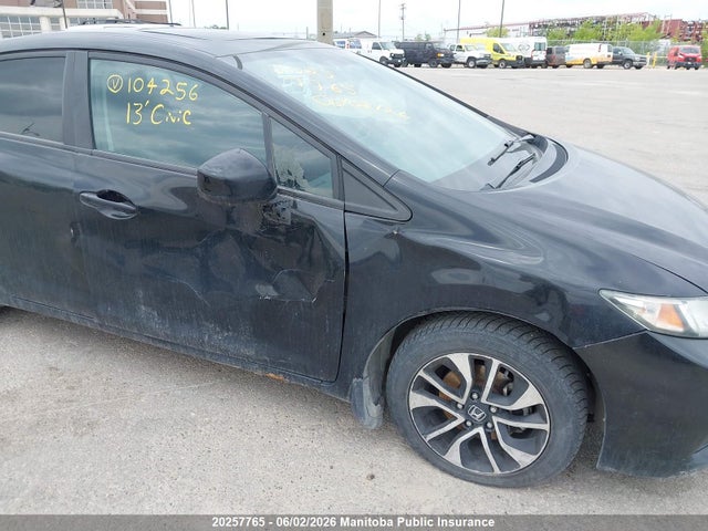 20257765 :رقم المزاد ، 2HGFB2F58DH104256 vin ، 2013 Honda Civic Ex مزاد بيع