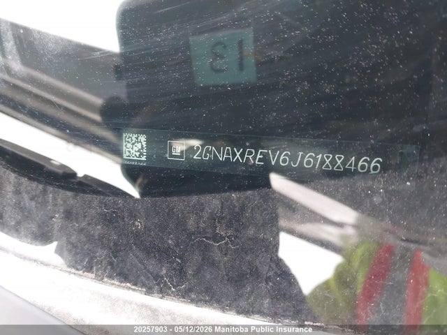 2018 Chevrolet Equinox Ls მანქანა იყიდება აუქციონზე, vin: 2GNAXREV6J6188466, აუქციონის ნომერი: 20257903