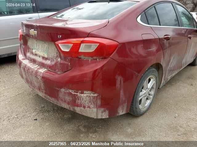 2017 Chevrolet Cruze Lt Turbo მანქანა იყიდება აუქციონზე, vin: 3G1BE5SM2HS513528, აუქციონის ნომერი: 20257965