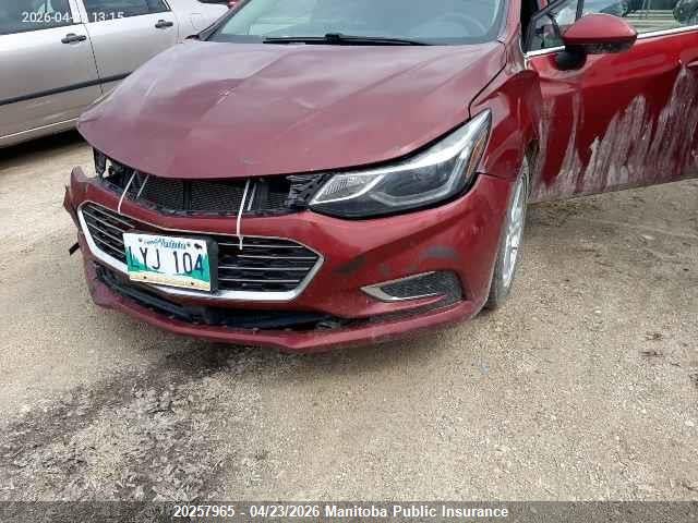 2017 Chevrolet Cruze Lt Turbo მანქანა იყიდება აუქციონზე, vin: 3G1BE5SM2HS513528, აუქციონის ნომერი: 20257965
