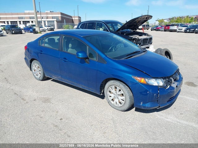 Продаж на аукціоні авто 2012 Honda Civic Lx, vin: 2HGFB2F46CH015145, номер лоту: 20257989