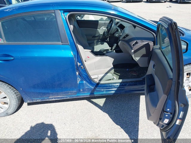 20257989 :رقم المزاد ، 2HGFB2F46CH015145 vin ، 2012 Honda Civic Lx مزاد بيع