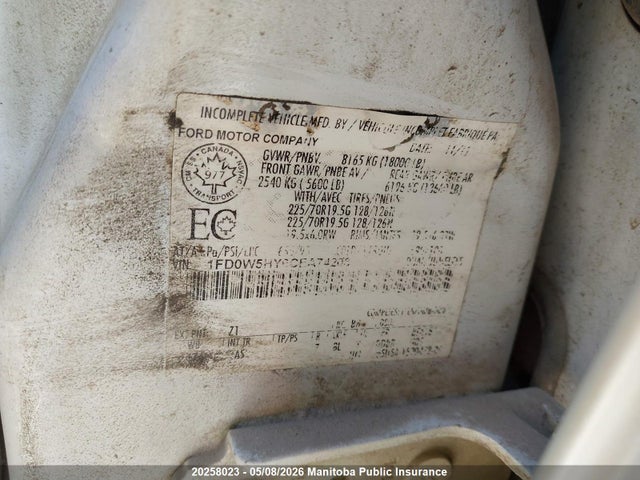 2012 Ford F550 Sd Crew Cab მანქანა იყიდება აუქციონზე, vin: 1FD0W5HY6CEA74208, აუქციონის ნომერი: 20258023