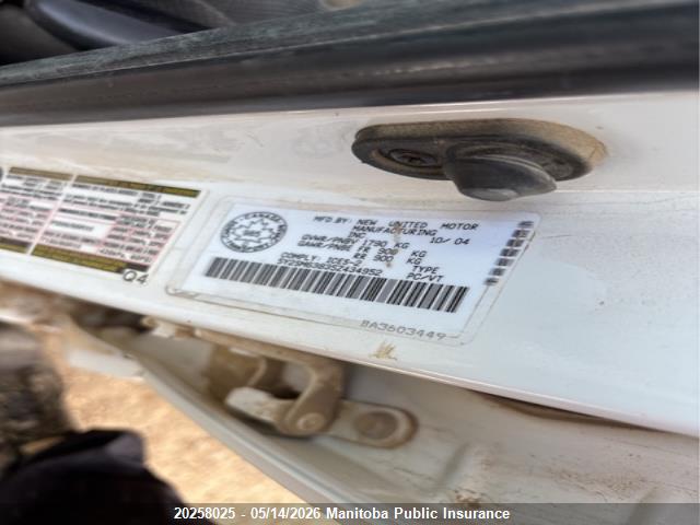 Aukcja sprzedaży 2005 Pontiac Vibe, vin: 5Y2SM63835Z434952, numer aukcji: 20258025