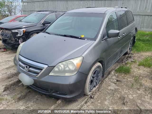 20258026 :رقم المزاد ، 5FNRL38797B506973 vin ، 2007 Honda Odyssey Ex-l Ex-l مزاد بيع