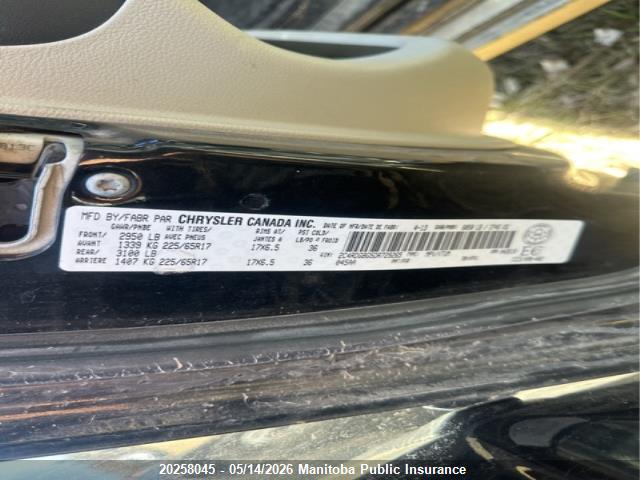20258045 :رقم المزاد ، 2C4RDGBG5DR729265 vin ، 2013 Dodge Grand Caravan Se مزاد بيع