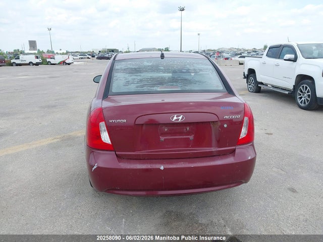 20258090 :رقم المزاد ، KMHCN45CX6U012632 vin ، 2006 Hyundai Accent Gl مزاد بيع