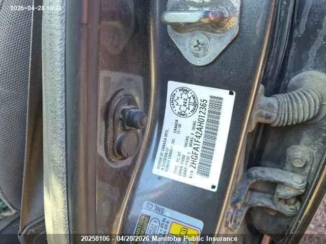 Aukcja sprzedaży 2010 Honda Civic Dx-g, vin: 2HGFA1F42AH012365, numer aukcji: 20258106
