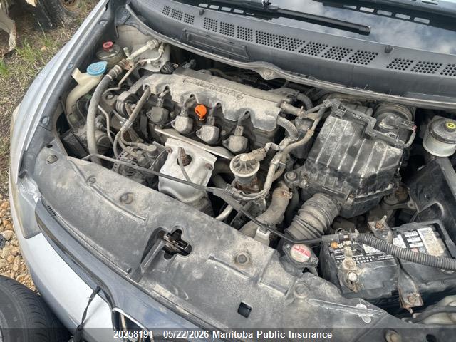 20258191 :رقم المزاد ، 2HGFG12688H009793 vin ، 2008 Honda Civic Lx-sr مزاد بيع