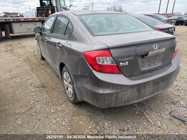 Aukcja sprzedaży 2012 Honda Civic Lx, vin: 2HGFB2F44CH048337, numer aukcji: 20258199