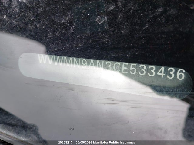 20258213 :رقم المزاد ، WVWMN9AN3CE533436 vin ، 2012 Volkswagen Passat Cc 2.0 Tsi مزاد بيع