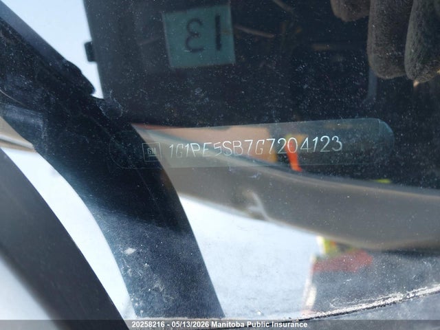 1G1PE5SB7G7204123 Chevrolet Cruze Lt Turbo