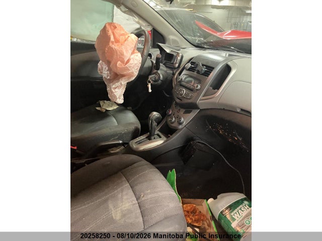 20258250 :رقم المزاد ، 1G1JC6EH9C4206016 vin ، 2012 Chevrolet Sonic Lt مزاد بيع