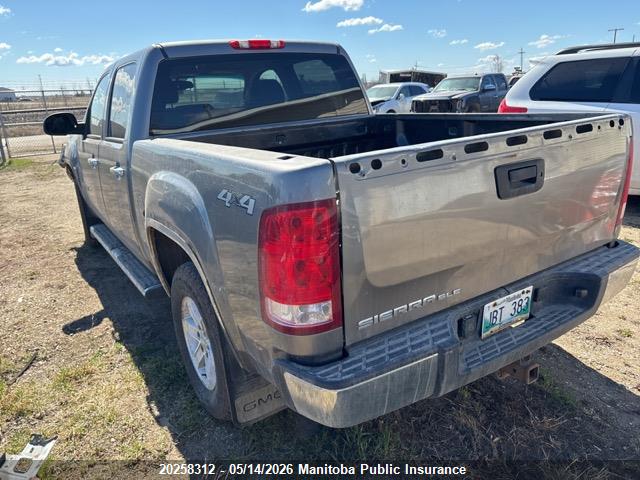 20258312 :رقم المزاد ، 2GTEK133591117201 vin ، 2009 Gmc Sierra 1500 Sle Crew Cab مزاد بيع