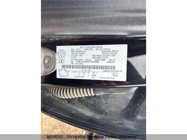 Aukcja sprzedaży 2023 Ford Escape Active, vin: 1FMCU9GN9PUA20964, numer aukcji: 20258323