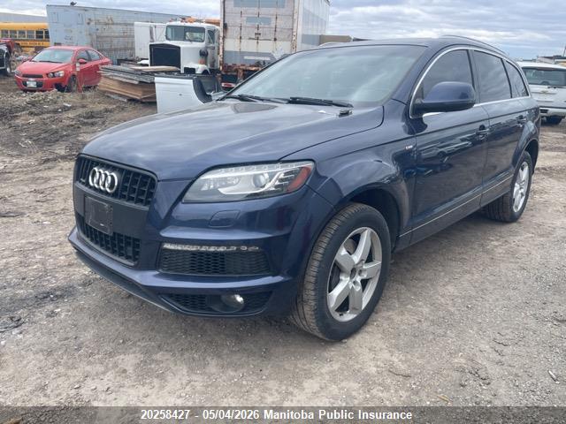 20258427 :رقم المزاد ، WA1WGCFE7FD020171 vin ، 2015 Audi Q7 V6 مزاد بيع