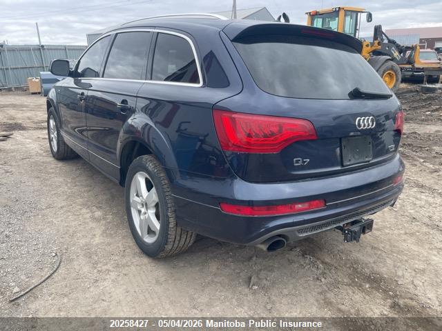 20258427 :رقم المزاد ، WA1WGCFE7FD020171 vin ، 2015 Audi Q7 V6 مزاد بيع
