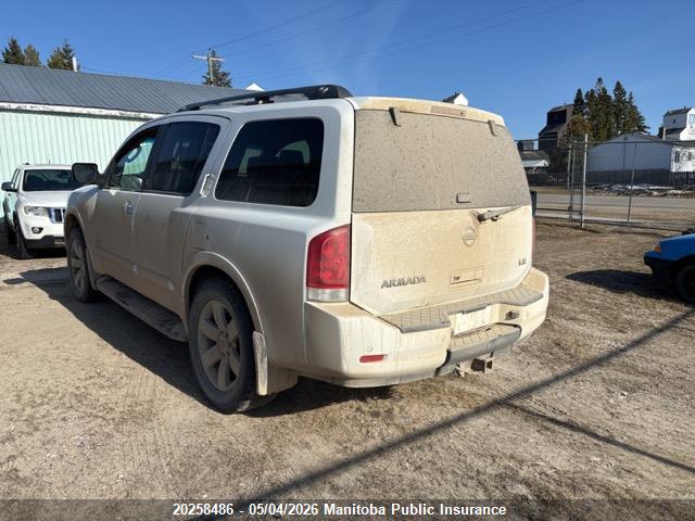 Aukcja sprzedaży 2008 Nissan Armada Le, vin: 5N1AA08C98N609064, numer aukcji: 20258486