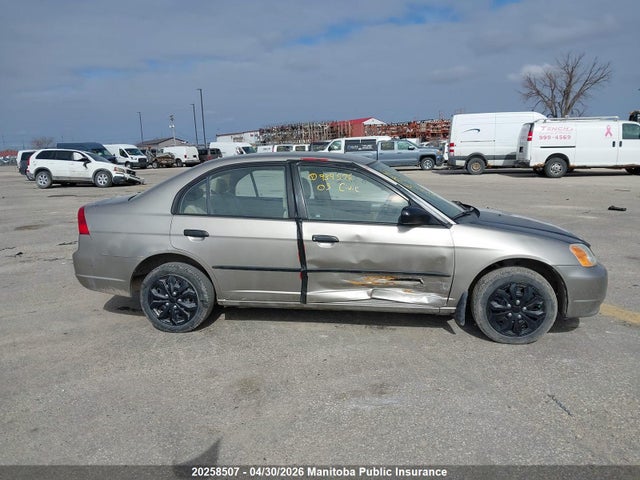 Продаж на аукціоні авто 2003 Honda Civic Dx, vin: 2HGES15103H939576, номер лоту: 20258507