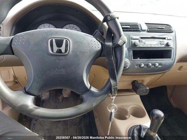 Продаж на аукціоні авто 2003 Honda Civic Dx, vin: 2HGES15103H939576, номер лоту: 20258507