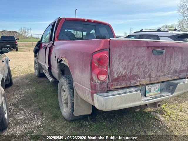 20258549 :رقم المزاد ، 1D3KS28C77J546254 vin ، 2007 Dodge Ram 2500 Laramie Quad Cab مزاد بيع