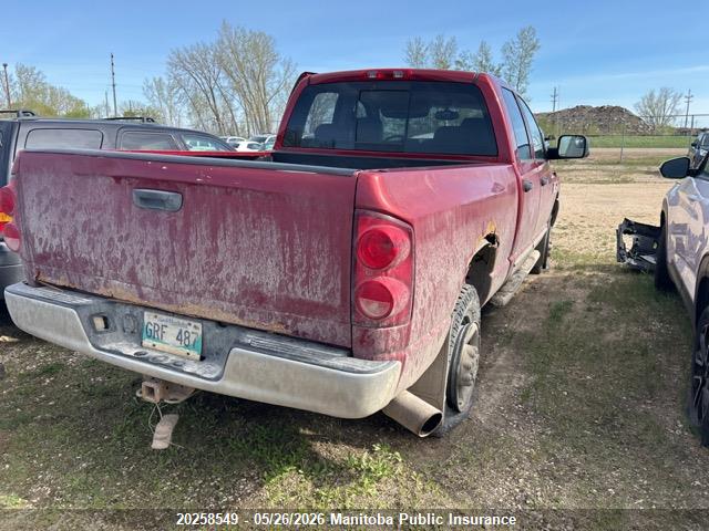 20258549 :رقم المزاد ، 1D3KS28C77J546254 vin ، 2007 Dodge Ram 2500 Laramie Quad Cab مزاد بيع