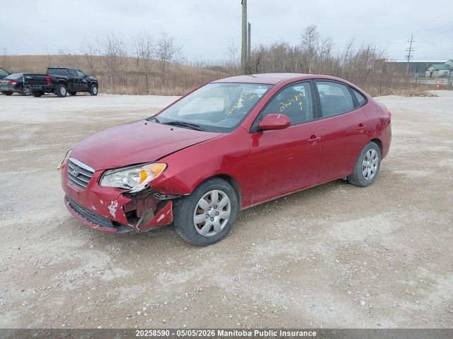 2009 Hyundai Elantra Gl მანქანა იყიდება აუქციონზე, vin: KMHDU45D09U786425, აუქციონის ნომერი: 20258590