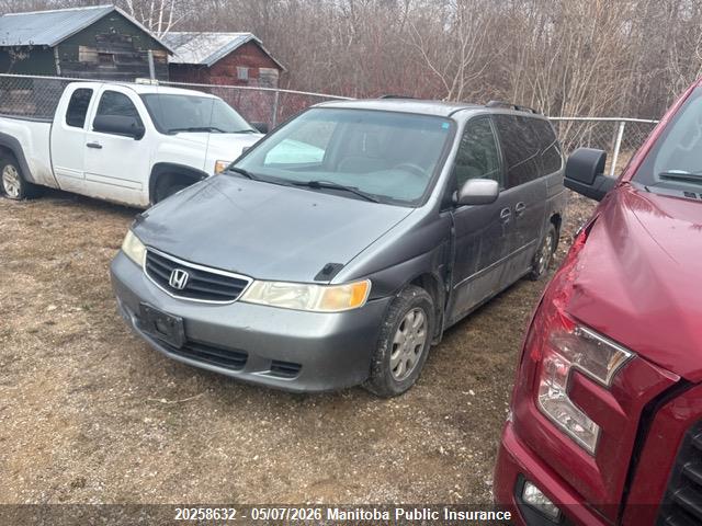 Продаж на аукціоні авто 2002 Honda Odyssey Ex, vin: 2HKRL18652H007772, номер лоту: 20258632