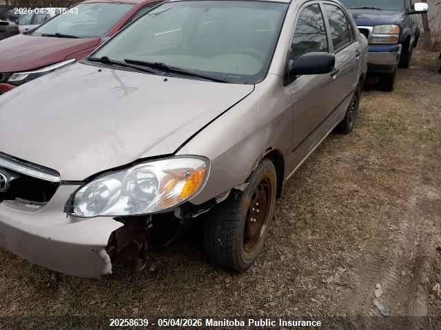 20258639 :رقم المزاد ، 2T1BR32E83C706426 vin ، 2003 Toyota Corolla Ce مزاد بيع
