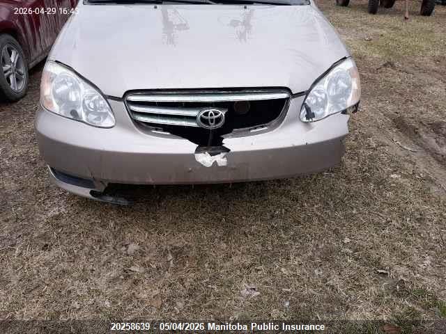 20258639 :رقم المزاد ، 2T1BR32E83C706426 vin ، 2003 Toyota Corolla Ce مزاد بيع