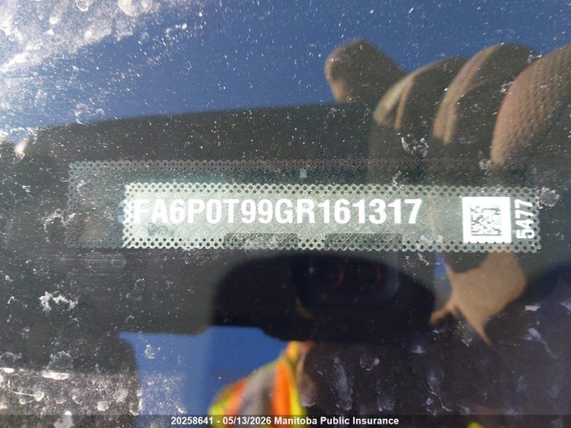 Продажа на аукционе авто 2016 Ford Fusion Se, vin: 3FA6P0T99GR161317, номер лота: 20258641
