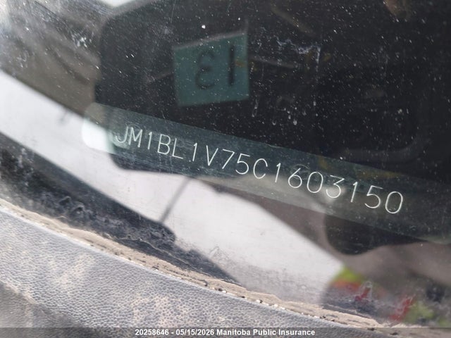 20258646 :رقم المزاد ، JM1BL1V75C1603150 vin ، 2012 Mazda Mazda3 Gs Sky مزاد بيع