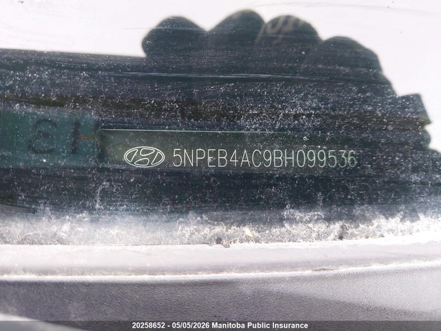 2011 Hyundai Sonata Gls მანქანა იყიდება აუქციონზე, vin: 5NPEB4AC9BH099536, აუქციონის ნომერი: 20258652