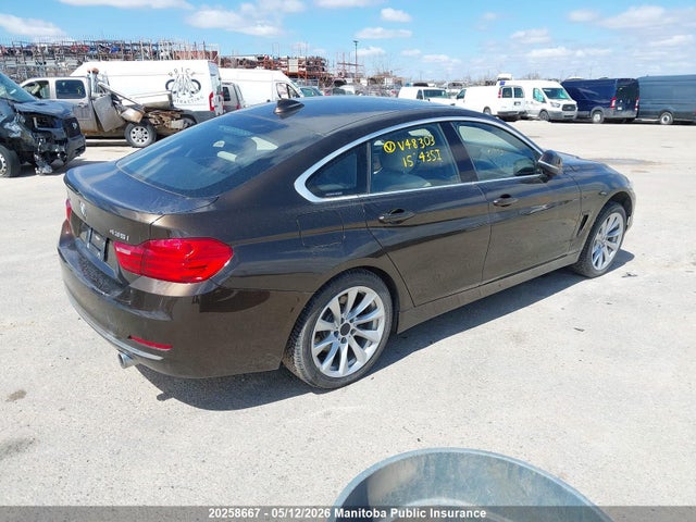 20258667 :رقم المزاد ، WBA4B3C53FGV48303 vin ، 2015 Bmw 435i Xdrive Gran Coupe مزاد بيع