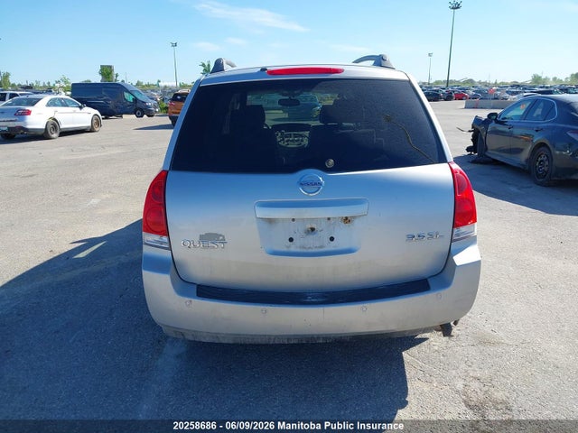 Продаж на аукціоні авто 2004 Nissan Quest 3.5 Sl, vin: 5N1BV28U14N338444, номер лоту: 20258686