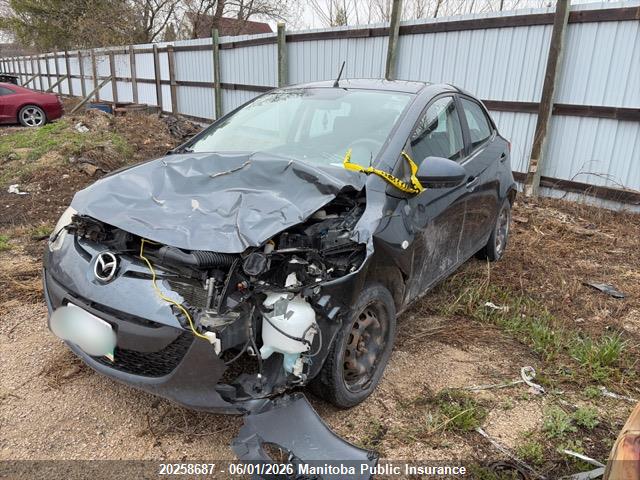 20258687 :رقم المزاد ، JM1DE1KY5C0138021 vin ، 2012 Mazda 2 Mazda Gx مزاد بيع