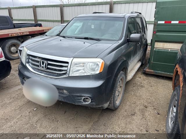 2012 Honda Pilot Ex-l მანქანა იყიდება აუქციონზე, vin: 5FNYF4H52CB504614, აუქციონის ნომერი: 20258701