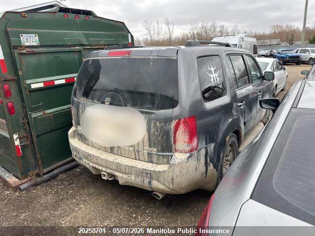 2012 Honda Pilot Ex-l მანქანა იყიდება აუქციონზე, vin: 5FNYF4H52CB504614, აუქციონის ნომერი: 20258701